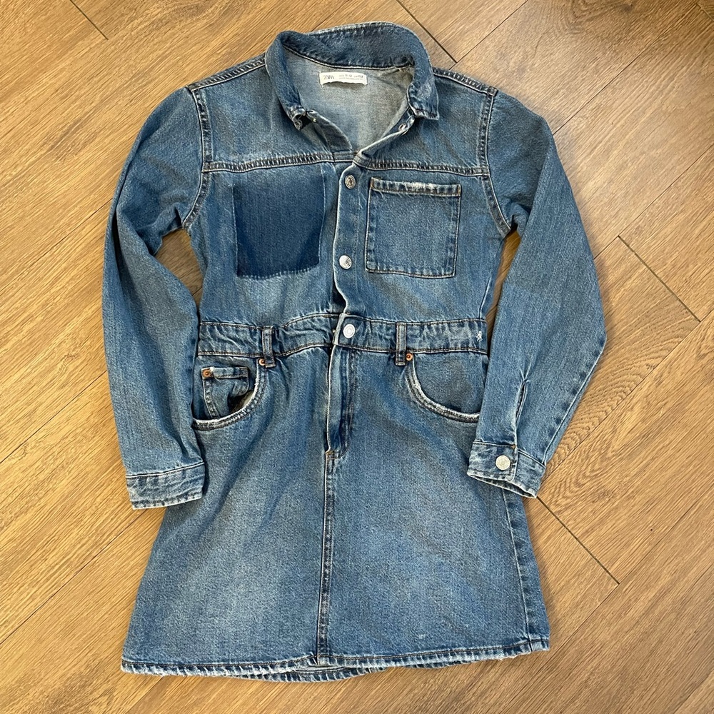 ZARA jean dress girls size 11-12